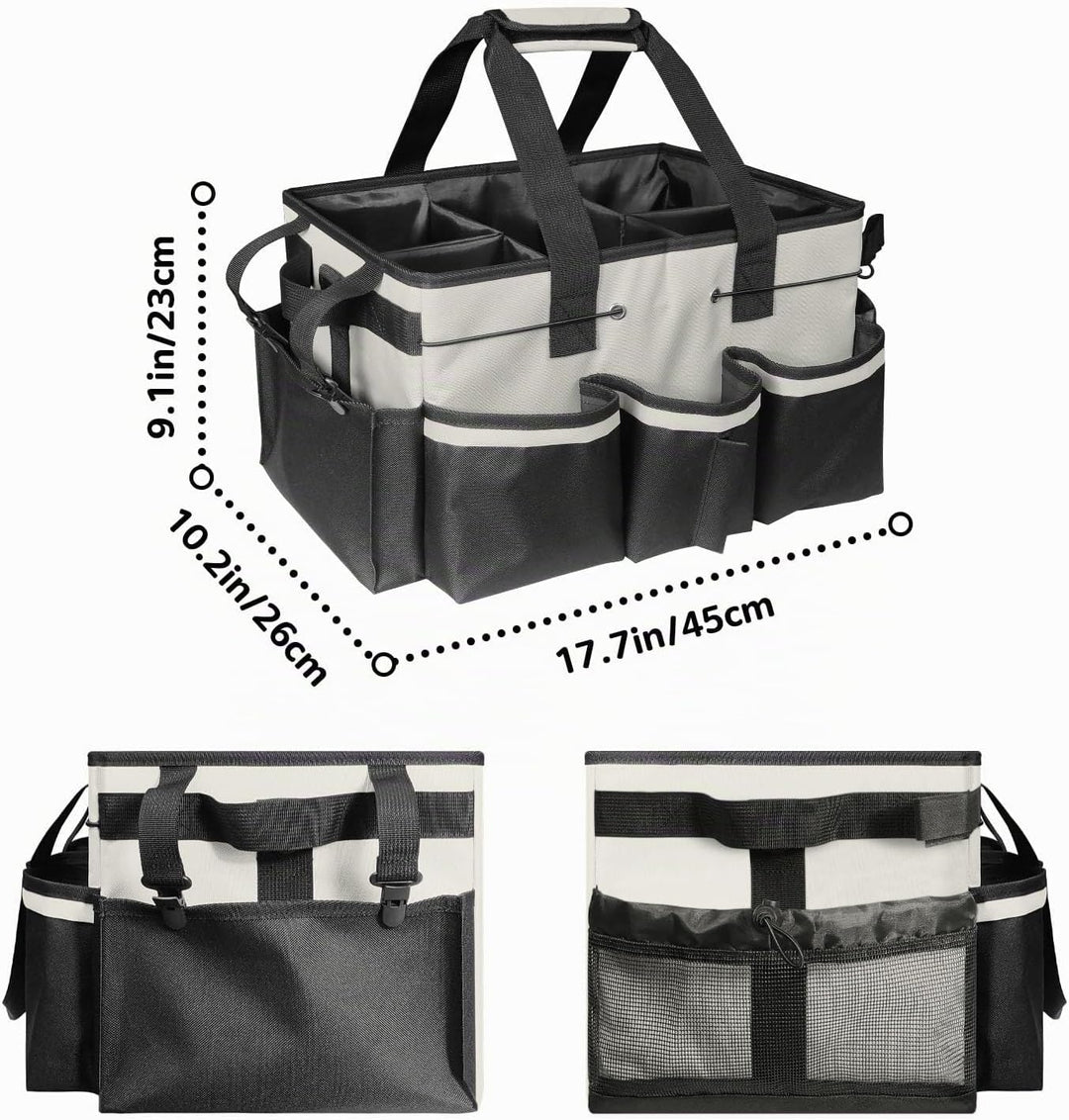 Boczif Reinigungs-Caddy-Tasche, tragbar, mit Griff, Schultergurten und Abnehmbarer Trennwand, Werkze