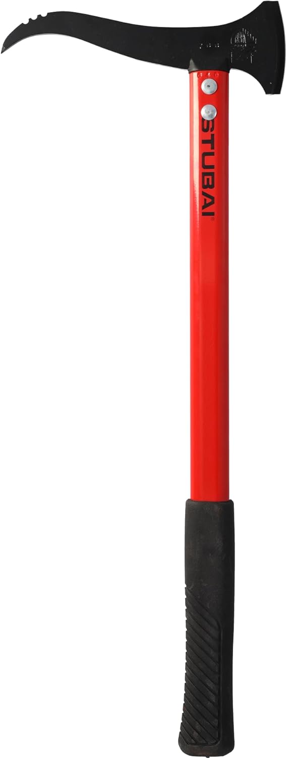 Stubai 674245 Handsappel mit Schneide/Alustiel gerade 550 mm, Schwarz/rot, 28 x 13 x 13 cm, 550 mm