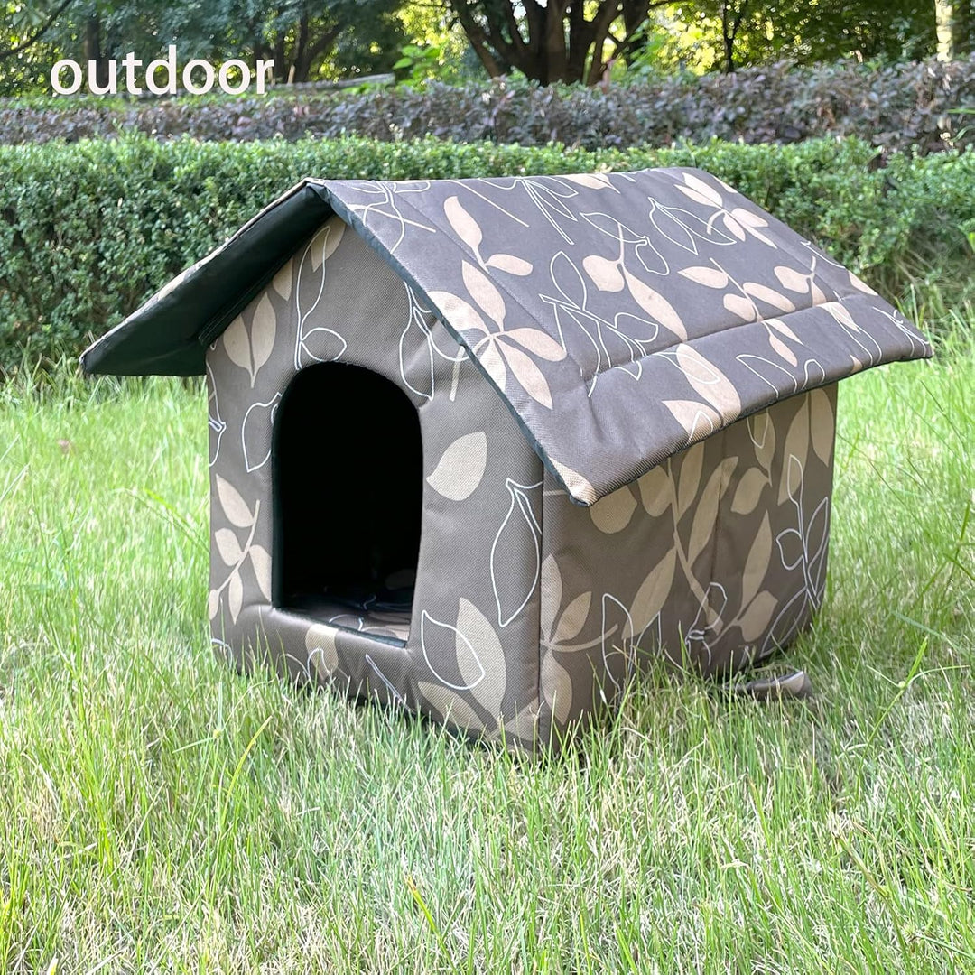 Toploar Katzenhaus Für Draussen Winterfest, Wasserdichtes Outdoor Katzenhöhle Für Katzen mit Abnehmb