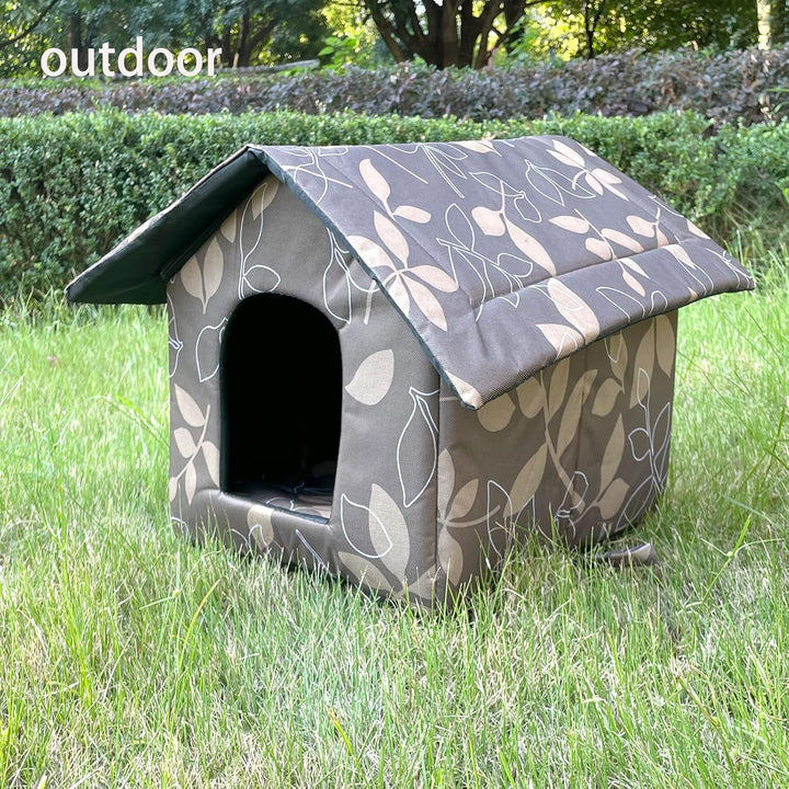 Toploar Katzenhaus Für Draussen Winterfest, Wasserdichtes Outdoor Katzenhöhle Für Katzen mit Abnehmb