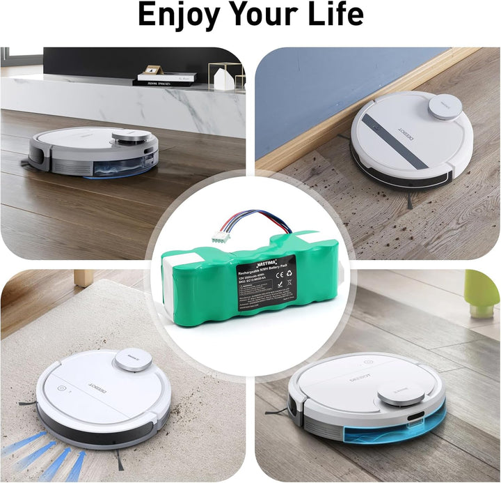 NASTIMA 12V 3500mAh NI-MH Akku Kompatibel mit Ecovacs Deebot 900 700 600 M88 DE33 DE35 DE35G DE53 DE