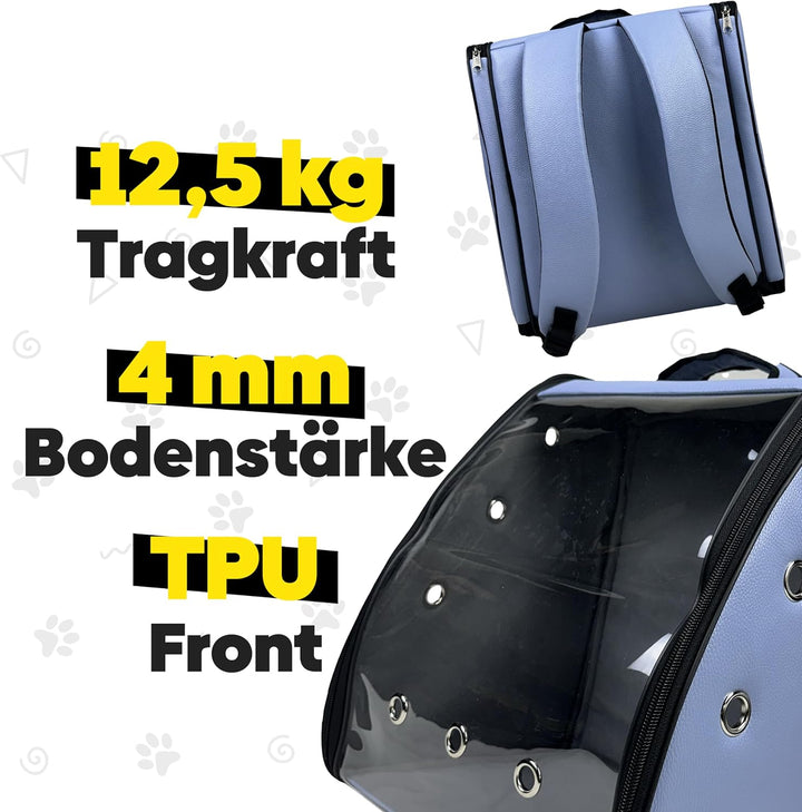 EVE Textile Hunderucksack | Katzenrucksack | Hundetasche | Katzentasche | Hunde Wanderrucksack | Kat