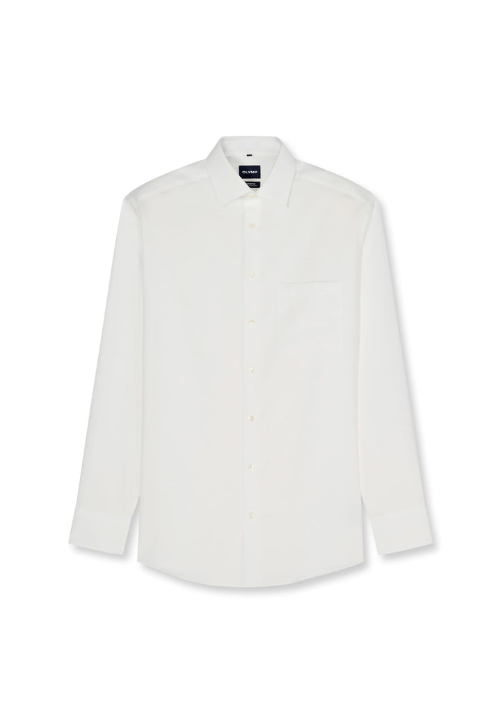 OLYMP Herren Businesshemd Luxor - Pflegeleichte Hemden - Einfarbig, Comfort fit, New Kent Kragen - L