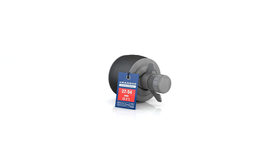 Schnellverschlussstopfen CSV 50 PVC; (37-54mm), bis 0,5 bar, Länge: 100mm, EPDM / PVC 37-54 mm, 37-5