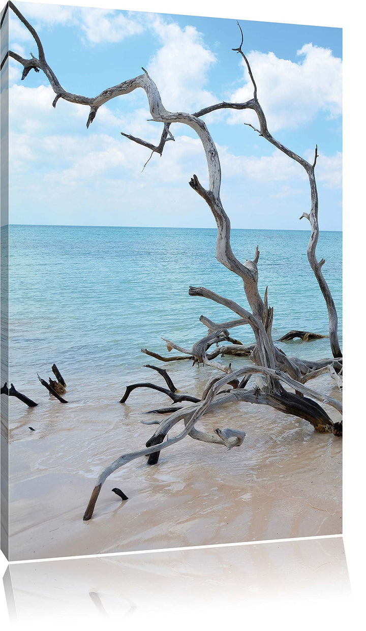 Strand Meer Havanna Kuba, Format: 100x70 auf Leinwand, XXL riesige Bilder fertig gerahmt mit Keilrah