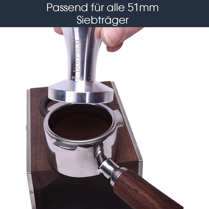 [JOEFREX] Tamper 51mm für Delonghi Dedica EC685 & EC680 geeignet - Metall - passend für 51mm Delongh