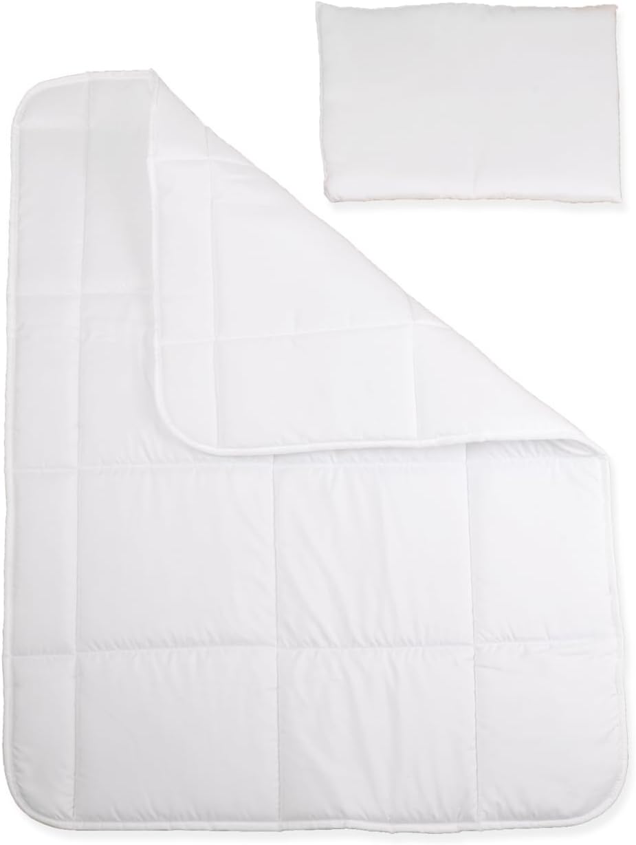 Flyideas Decke für Babybett Set 120x150 zm + Kopfkissen 40x60 cm, Baby Babybetten Set Ganzjahresbett