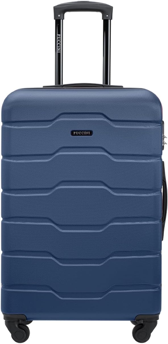 PUCCINI Koffer Alicante Hartschalenkoffer Handgepäck Trolley Leicht Reisekoffer mit 4 Rollen M-L-XL