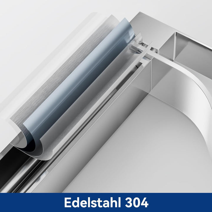 CECIPA Wasserhahn Bad Hoch, Waschtischarmatur Wasserfall, Armatur Badezimmer Edelstahl, Waschbecken