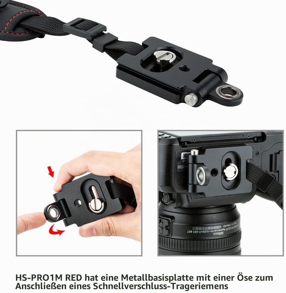 JJC Handschlaufe für DSLR Kamera Canon Nikon Olympus Sony Panasonic Pentax(mit Arca Swiss Type Plate