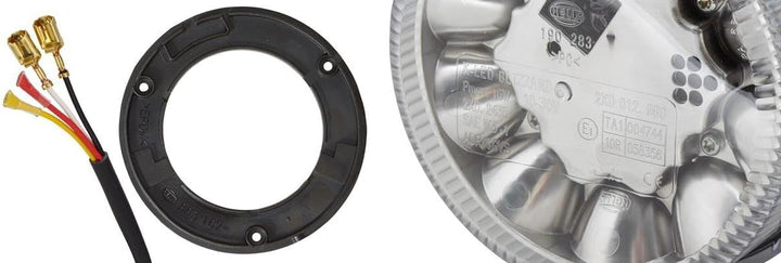 HELLA - LED-Blitz-Kennleuchte - K-LED Blizzard - 12/24V - gelb - Anbau/geschraubt - Kabel: 150mm - S