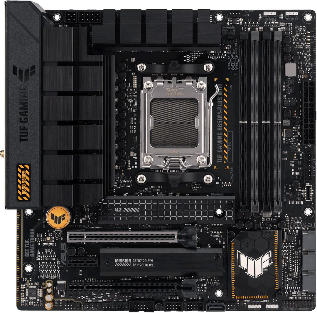 ASUS TUF GAMING B650M-PLUS WIFI Mainboard Sockel AMD AM5 (Ryzen 7000, micro-ATX, PCIe 5.0, DDR5-Spei