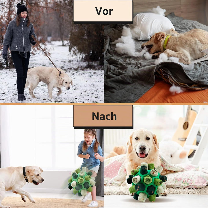 Schnüffelball für Hunde, Schnüffelteppich Schnüffelspielzeug Interaktive Hundespielzeug tragbarer Ha