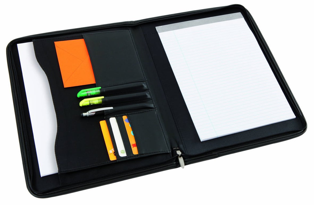 ALBA Konferenzmappe mit Reissverschluss/2502 280x28x360 mm schwarz PU