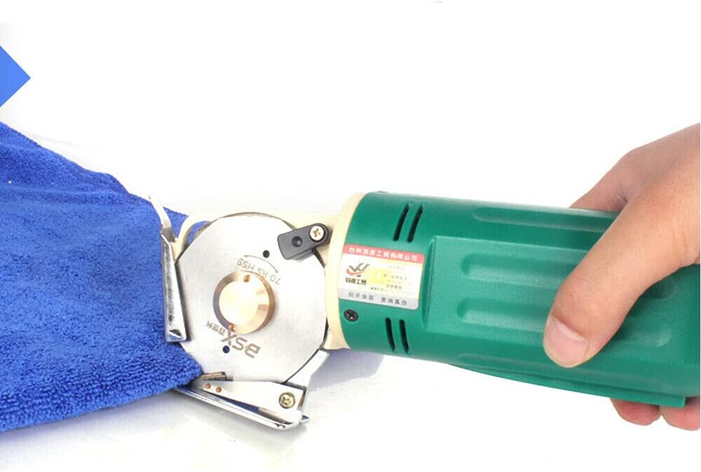 Elektrischer Industrieller Stoffschneider, Elektrische Tuch Schneidemaschine 70mm Runde Klinge 800rp