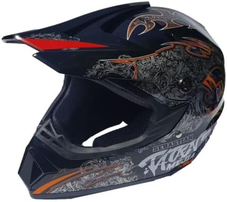 Kinder Crosshelm Mejia – Motorradhelm für Kinder, ABS-Schale, robuster Kinderhelm für Downhill, Quad