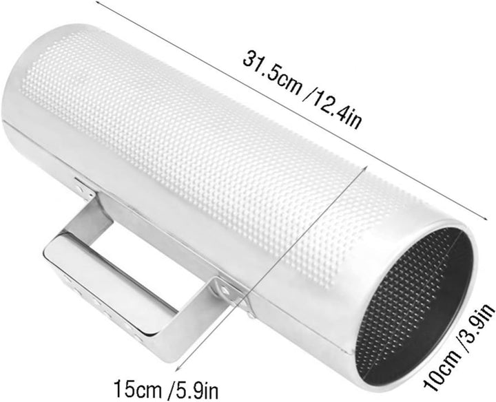 Edelstahl Guiro Halter Metall Guiro mit Schaber, Lateinisches Handschlaginstrument für Musikalisches