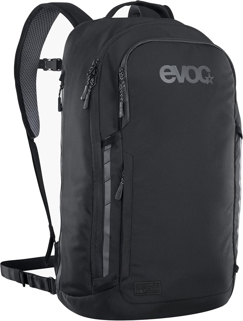 EVOC COMMUTE PRO 22 Rucksack (Fahrradrucksack, inkl. Rückenprotektor, recyceltes Polyester, Fahrradz