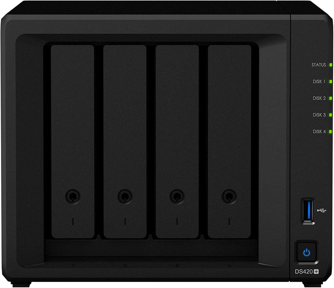 Synology 2 Bay NAS DiskStation DS420+ (ohne Disk) 4-bay; 2GB DDR4 DS420+, 4-bay; 2GB DDR4 DS420+