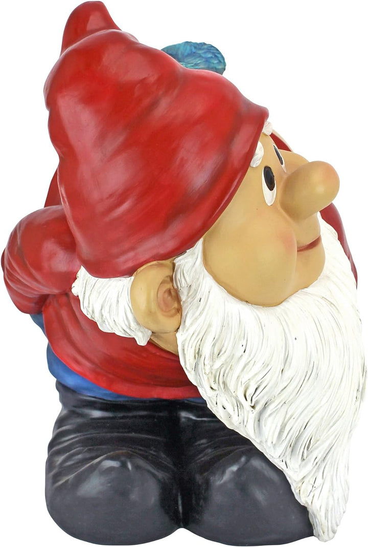 Design Toscano Gartenzwerg Loonie Moonie, mehrfarbig, Masse: 23 x 30,5 x 30,5 cm Gnome Statue: Large