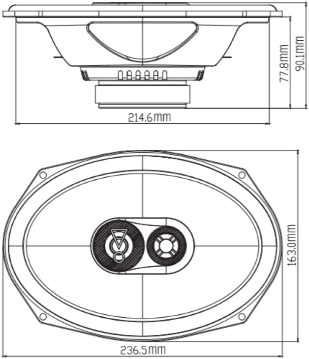 JBL Stage3 9637F 3-Wege Auto Lautsprecher Set von Harman Kardon ohne Gitter - 375 Watt KFZ Ovale Aut