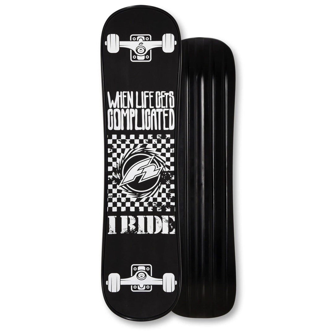 F2 Snowboard Snowdeck 89 cm – Schnee Skateboard für Tricks und Moves, Leichtes und Robustes Snow Ska