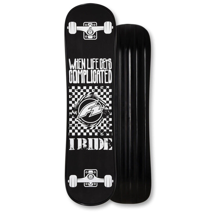 F2 Snowboard Snowdeck 89 cm – Schnee Skateboard für Tricks und Moves, Leichtes und Robustes Snow Ska