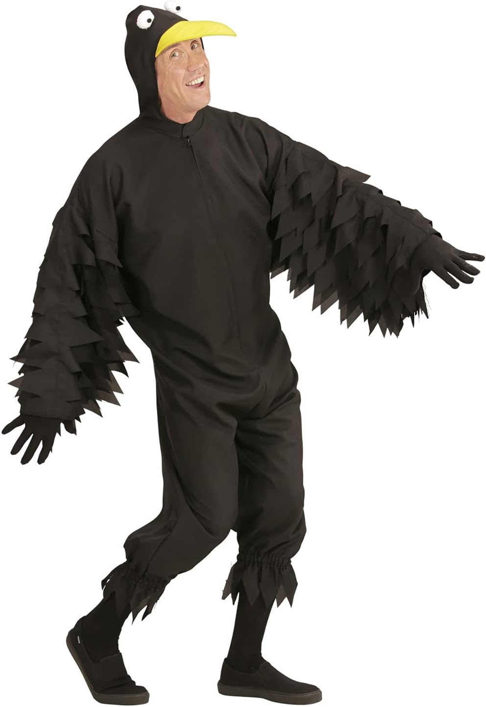 "CROW" (hooded jumpsuit with mask) - (L), L