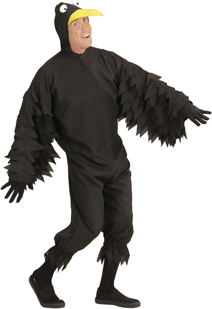 "CROW" (hooded jumpsuit with mask) - (M), M