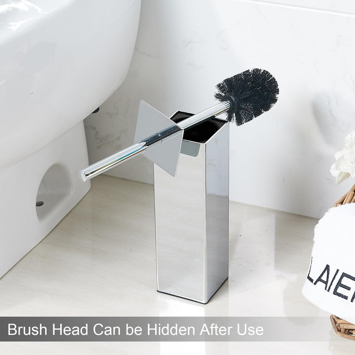 BGL 304 Edelstahl Material Ständer Toilettenbürstenhalter für Bad und Hotel (Chrom) Glänzend, Glänze