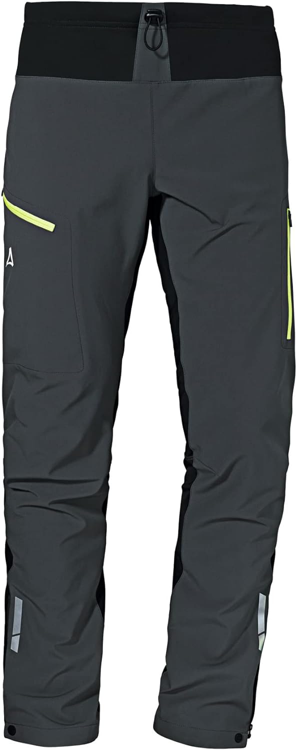 Schöffel Herren Softshell Pants Rinnen M Wind-und Wasserabweisende Winter Wanderhose mit Body Mappin