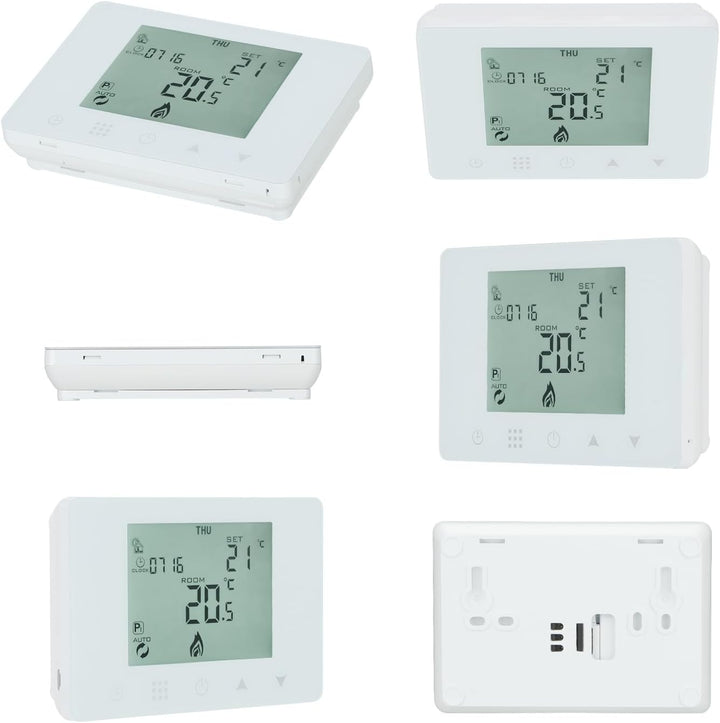 Wengart Batterie-Thermostat WG09BW für Gastherme & Kessel – Potentialfreier Schaltkontakt (COM/NO/NC