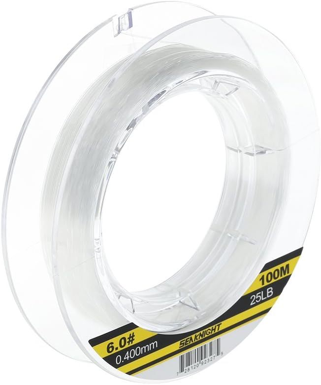 Seaknight 100% Fluorocarbon Einzelsaiten Angelschnur 100m/110yds Karpfen Angeln Monofilament Nylon s