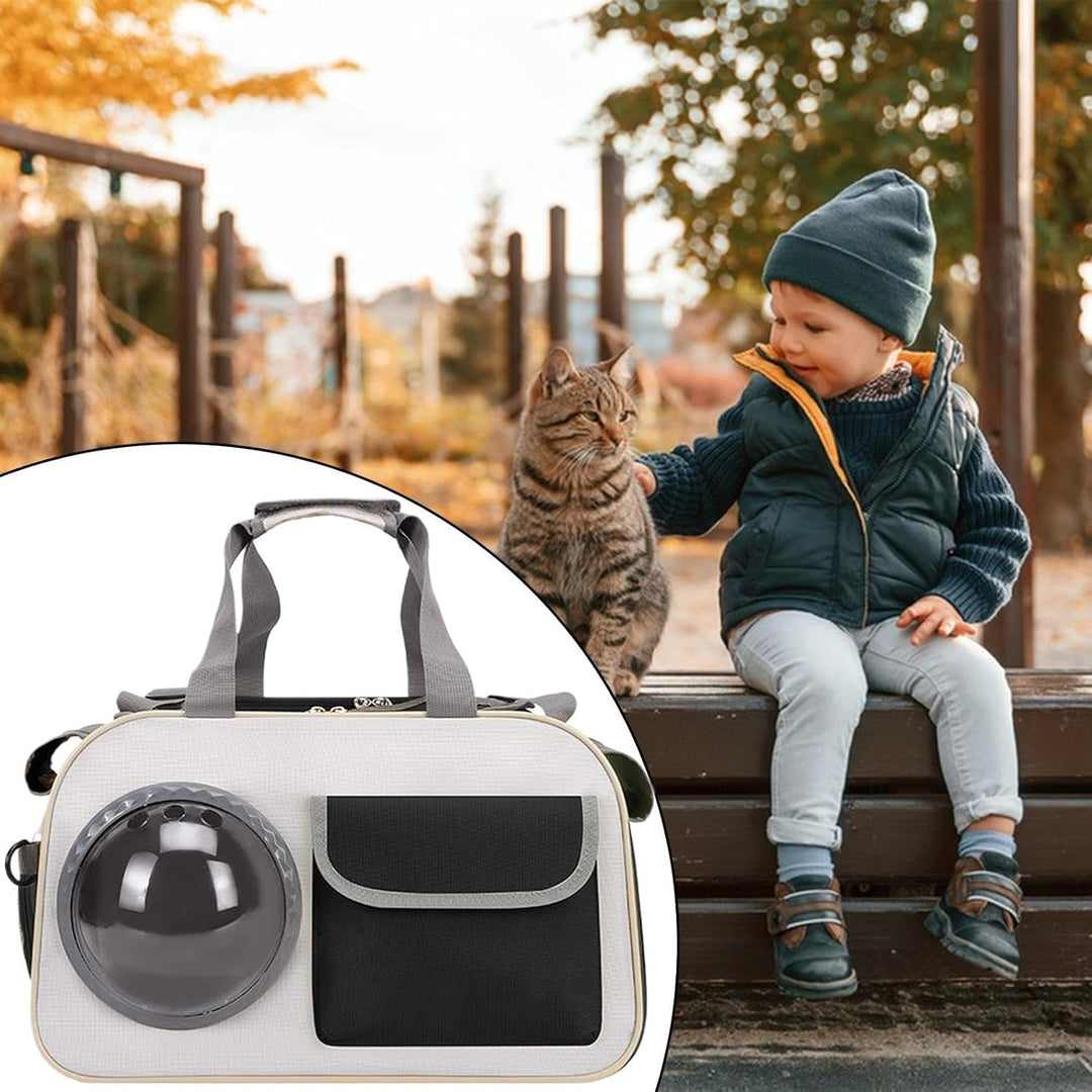 Katzentransportbox - Mit Blasenfenster Für Junge Katzen | Stossfest &amp; Atmungsaktiv Für Flugzeug Auto