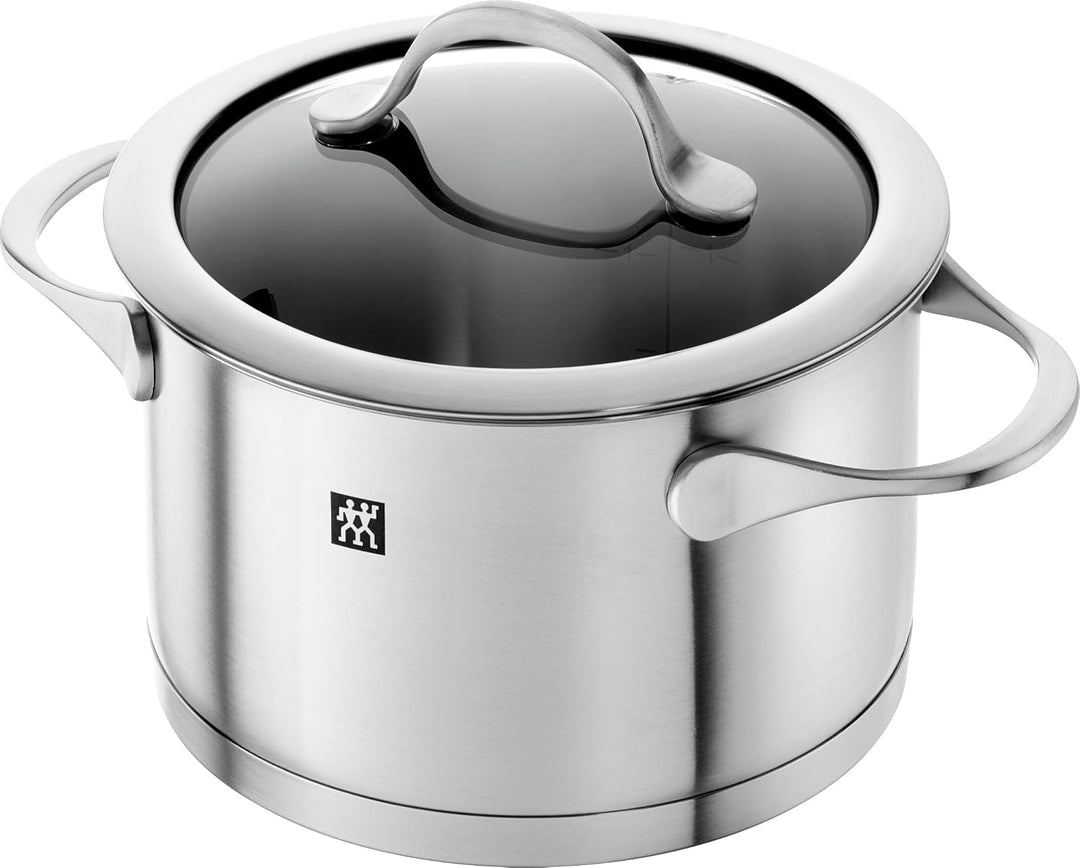 ZWILLING Essence Kochtopf-Set, 5-teilig, 4 Deckel, Induktionsgeeignet, Edelstahl, 5 Tlg., 5 tlg.