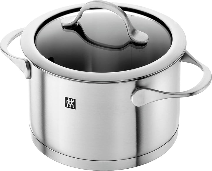 ZWILLING Essence Kochtopf-Set, 5-teilig, 4 Deckel, Induktionsgeeignet, Edelstahl, 5 Tlg., 5 tlg.
