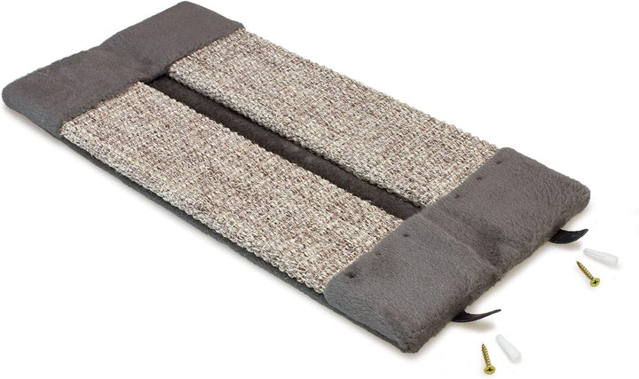 Arquivet Eckkratzer Grau für Katzen - 12 x 12 x 49 cm - grosse Eckkratzer - vertikale Kratzer für Ka