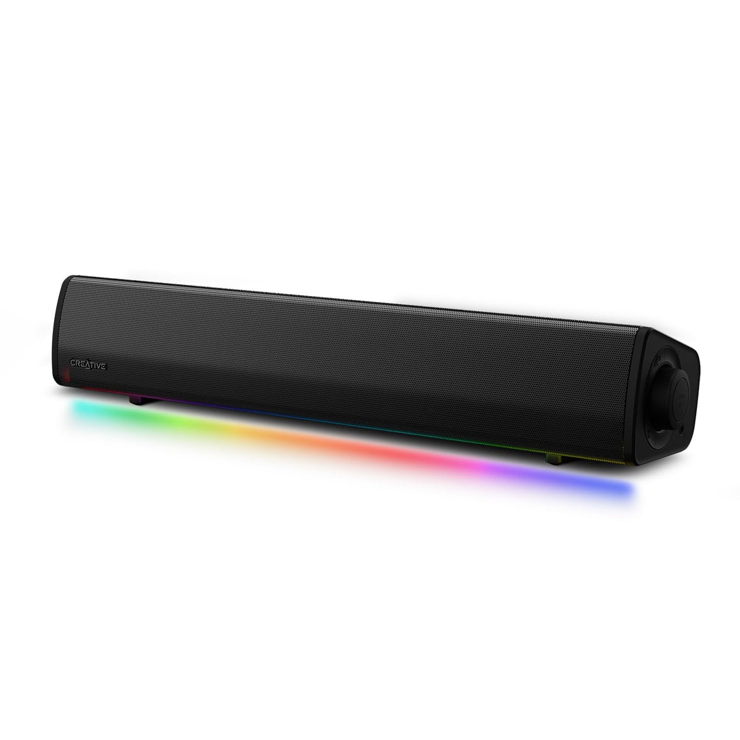 Sound Blaster GS3 Kompakte Gaming-Soundbar mit RGB- und SuperWide-Technologie, Stromversorgung über