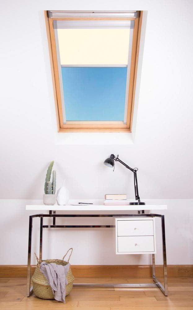 Bloc Skylight Rollo für Velux Dachfenster Blockout, cremefarben, C01 C01 Für Velux Dachfenster Cream
