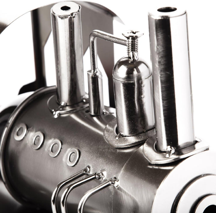 Brubaker Flaschenhalter Lokomotive Metall Skulptur Geschenk mit