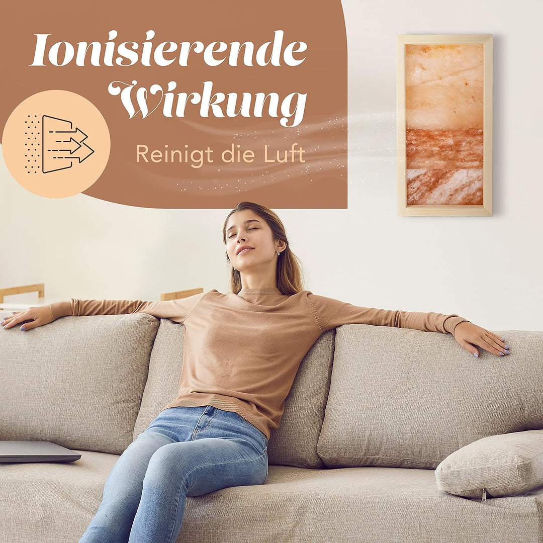Salzwand von Salt&amp;Timber® Himalaya (Salt Range Pakistan) Salzkristalllampe steigert Ihre Kreativität