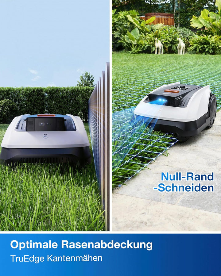 ECOVACS Goat O800 RTK Mähroboter ohne Begrenzungskabel, 800m², LiDAR-gestützte RTK+Vision Navigation