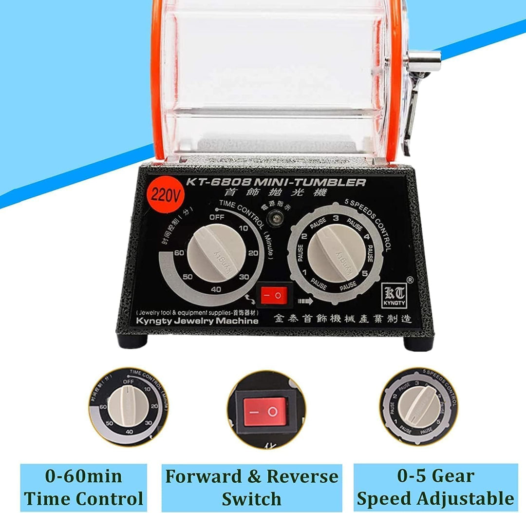 Poliertrommel 3KG/5KG Schmuck Polieren Machine 3KG 60W, 3KG 60W