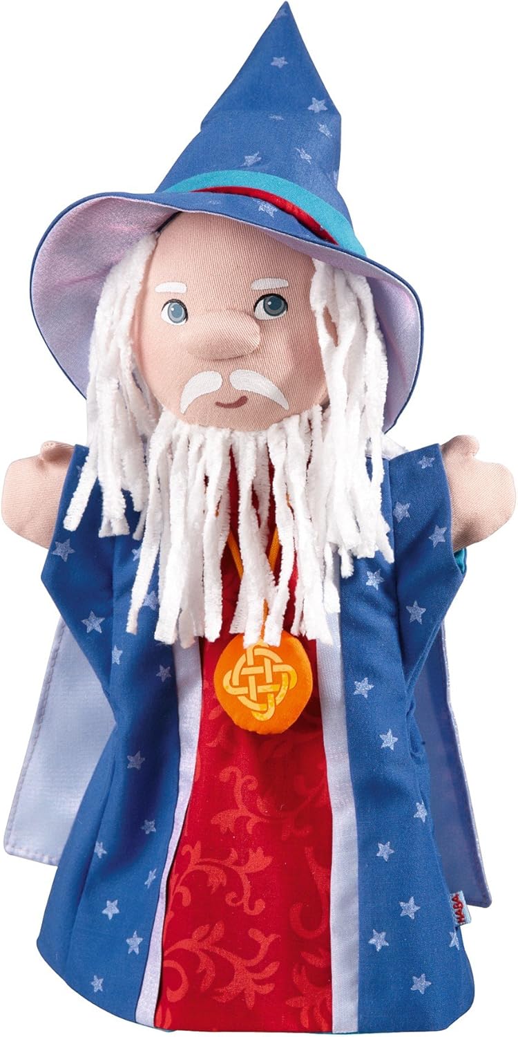 HABA 301189 301189-Handpuppe Zauberer, 35 cm