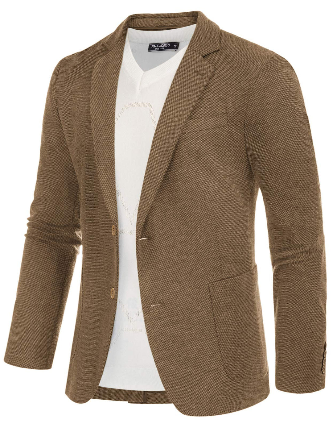 PJ PAUL JONES Sakko Herren Sportlich Klassisch British Blazer 2 Knöpfe Modern Strick Blazer Anzugjac