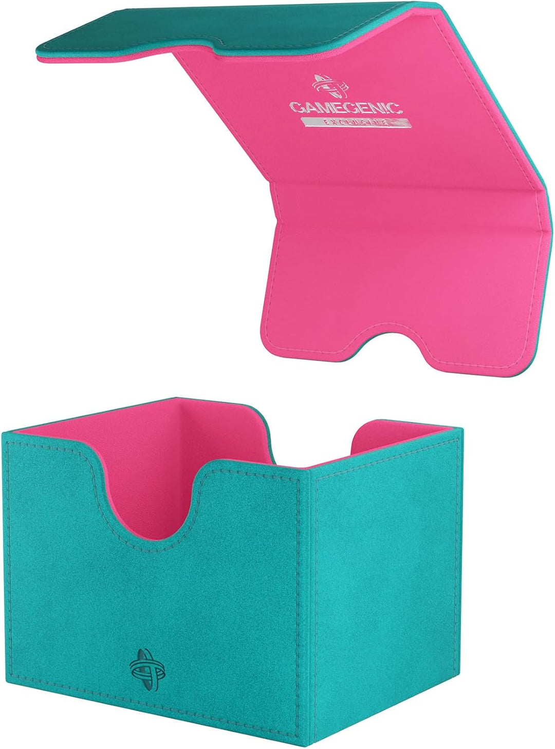 Gamegenic, Sidekick 100+ XL - EXCLUSIVE LINE Teal/Pink, bis zu 100 doppelt gesleevte Karten, Farbe: