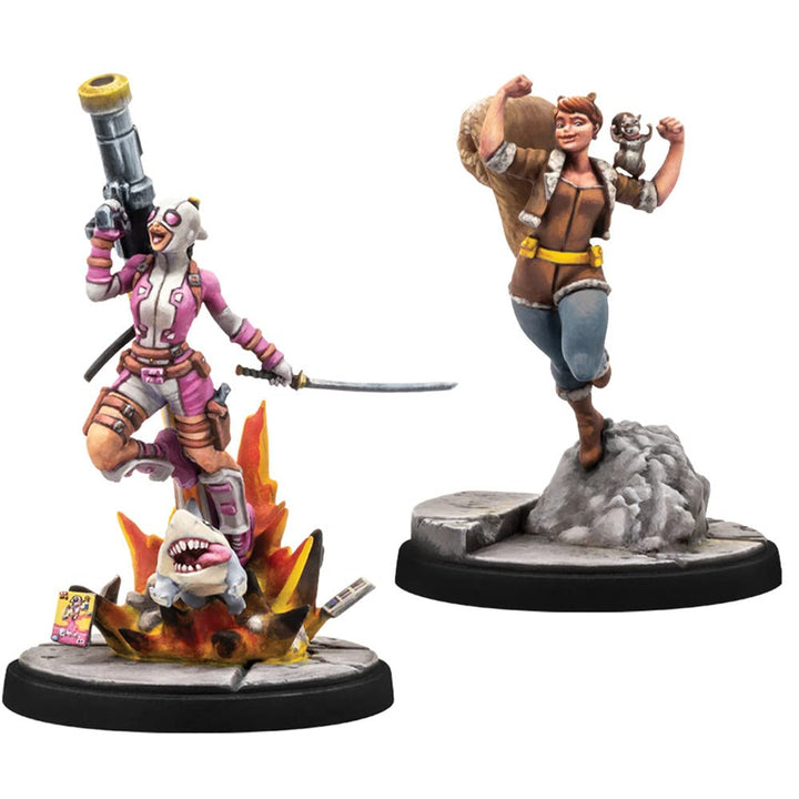 Marvel Crisis Protocol Squirrel Girl & Gwenpool Character Pack,Miniatur-Kampfspiel,Strategiespiel fü