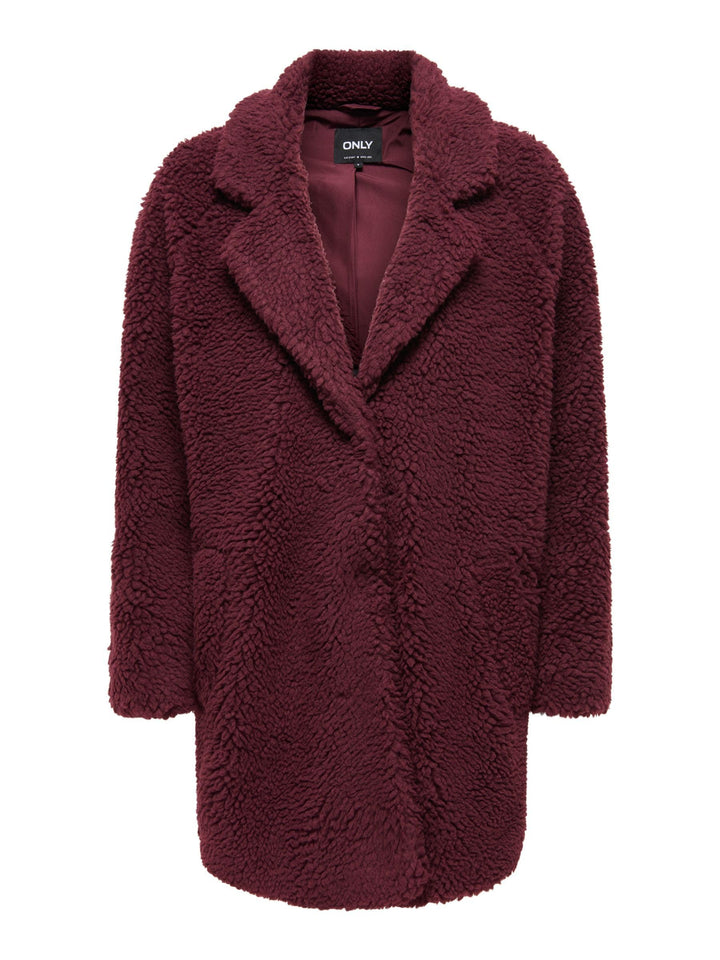 ONLY Female Teddyfell Mantel ONLNEWAURELIA Teddyfell Mantel XS Port Royale, XS Port Royale