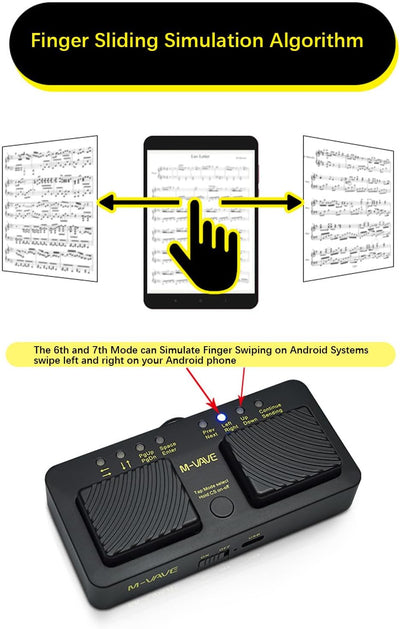 Btuty CUBE TURNER PRO Wiederaufladbare Drahtlose Smart Control Pedal MIDI Page Turner Pedal Music Sh