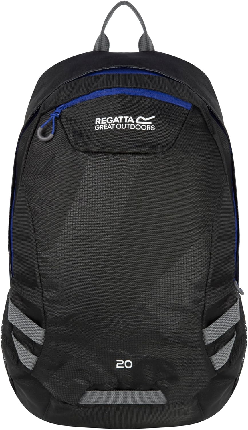Regatta Herren Brize Ii Robuster Gepolsterter Rucksack Rucksack 20 Lang Marl Grey/Ebony, 20 Lang Mar